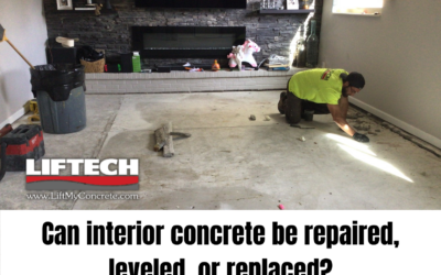 Can interior concrete be repaired, leveled, or replaced?